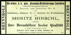 Moritz Hirschl und der Kampf um die Schüttelstraße, 1872