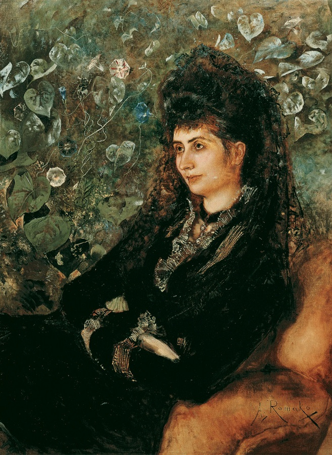 Porträt Mathilde Stern von Anton Romako